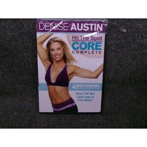 Denise Austin Hit The Spot Core Complete DVD Exercise Fitness Workout 4 Routines